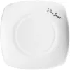 Lamart LT9002 Dine conjunto de pratos de porcelana, 6 un. (2 rasos, 2 fundos, 2 de sobremesa), 24,5/19,2/17,3 cm, branco