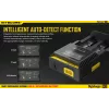Carregador de pilhas Nitecore D2 — carregador de 2 compartimentos para pilhas AA/AAA/AAAA/C, tensão de entrada 100–240V, tensão de saída 4,2V, preto