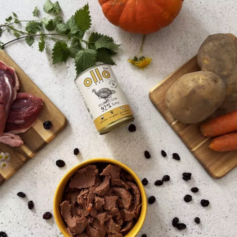 OLLO Pure Peru - Comida húmida para cães - 850g