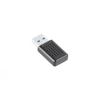 Adaptador de rede USB sem fios LANBERG NC-1200-WI, Wi-Fi USB 2.0, 2 antenas internas de 2 dBi, até 5000 Mbit/s