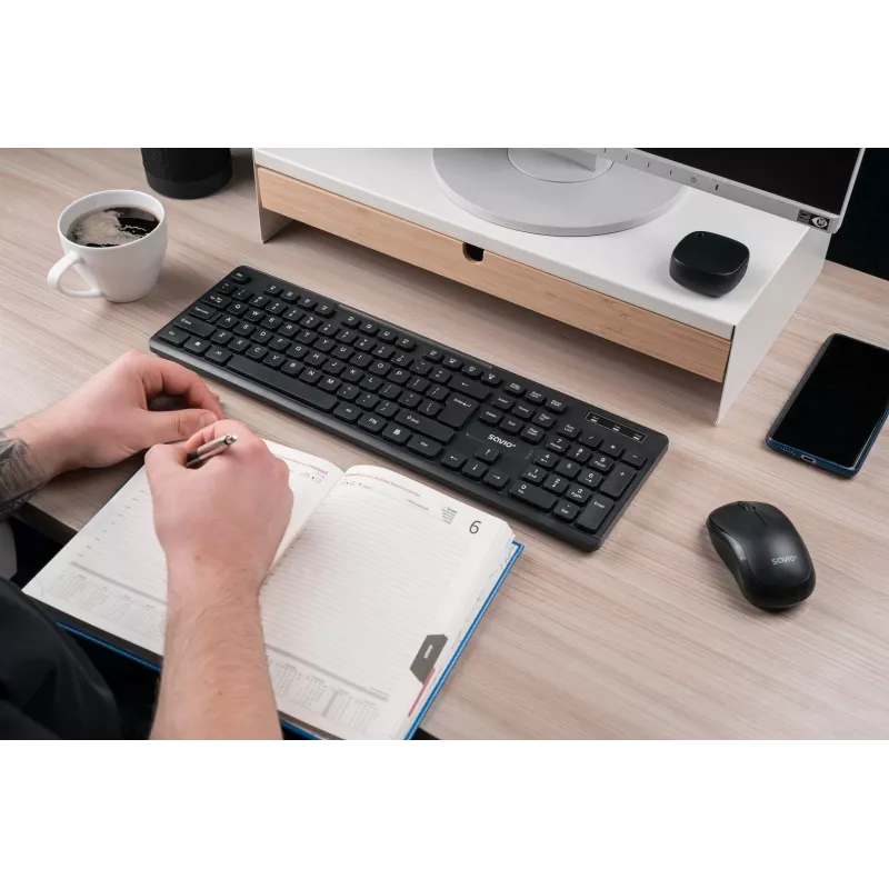 Savio KB-02 teclado Home/Office USB QWERTY preto