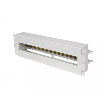 Painel de distribuição de energia Lanberg AK-VDP103-S 19 polegadas 3U com calha DIN TS-35, cinzento