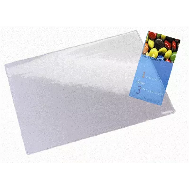 Tapete de secretária Leitz Plus, transparente, policloreto de vinilo (PVC), 650 mm, 500 mm, 1 unid.