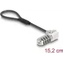 Cabo de segurança para portátil Navilock 20942 — cabo de 15,2 cm para fechadura Kensington