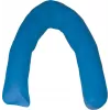 Almofada de posicionamento em U para cama em fibra de silicone azul