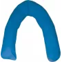 Almofada de posicionamento em U para cama em fibra de silicone azul