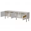 Móvel de TV cama meble INSERTO 3D1W 190x40x62 cm acabamento cashmere com LED