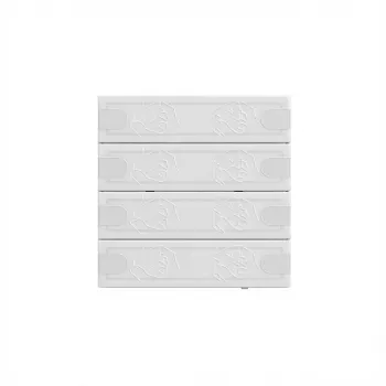 Sensor de toque KNX de parede Gira Tastsensor 4 Komfort TS4 ws 5004003, 4 canais, branco