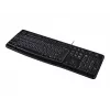 K120 Teclado com fios, com fios, USB, QWERTZ, preto