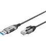 Cabo Ethernet Goobay USB-A 3.0 para RJ45 fino 2 m – liga router, modem ou (74395)