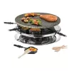 Grelhador de raclette Unold 48726 para 8 pessoas 1300 W preto, aço inoxidável