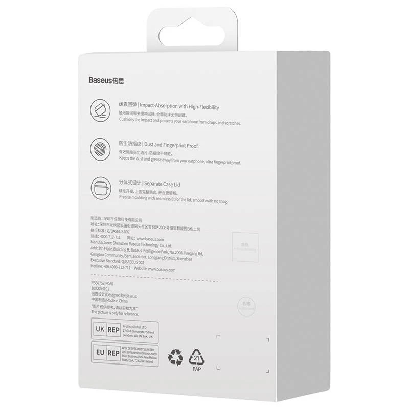 Capa de proteção transparente Baseus ARAP000000 para AirPods 3 – leve e durável