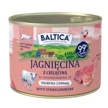 BALTICA regionale Sorten borrego com vitela - comida húmida para gatos - 185 g