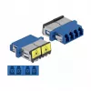 Acoplador de fibra ótica DeLOCK 86903 LC quad fêmea para LC quad fêmea monomodo azul
