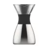 Cafeteira Asobu PourOver Cold Brew preta, prateada