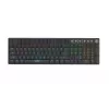 iBOX Aurora K-6 IKGMK6 teclado gaming mecânico de perfil baixo, com fio + RF sem fios + Bluetooth, switches KRGD Red, retroiluminação LED, QWERTY inglês, preto