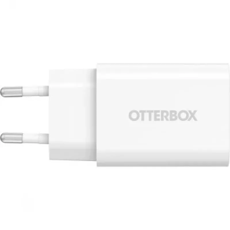 Carregador de parede OTTERBOX 30W USB-C PD branco — saída de 30W, uma porta USB‑C