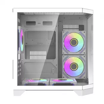 Caixa de computador Darflash FT350 + 5 ventoinhas aRGB (branco)