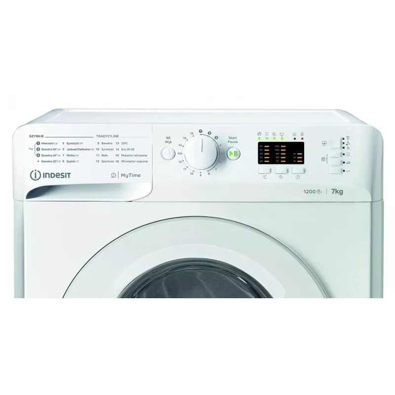 Máquina de lavar roupa INDESIT MTWA71252WPL, 7 kg, carga frontal, classe energética E