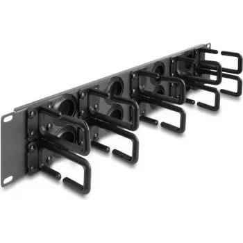 Painel de gestão de cabos DeLOCK 66746 cinzento metal/plástico 19 polegadas