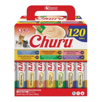 INABA Churu mistura de atum e frango – petiscos para gatos – 120x14g