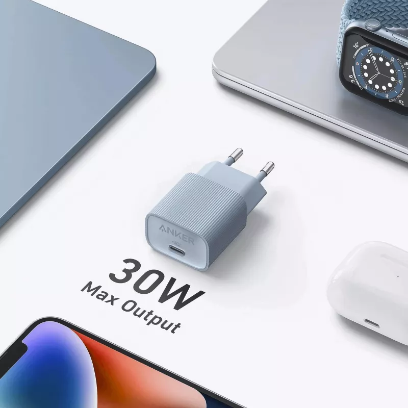 Carregador de interior Anker 511 Nano A2337G11 — 30 W USB-C, preto
