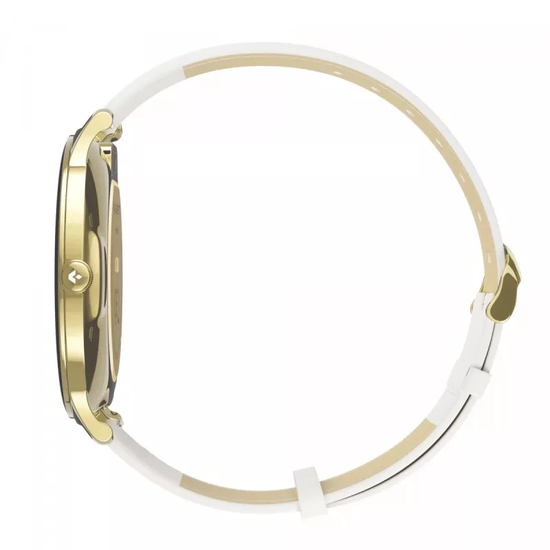 Smartwatch Garett Verona 2 dourado Mesh com Bluetooth e medidor de frequência cardíaca