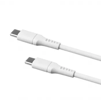 Cabo fixo USB-C para USB-C FIXED FIXDLS-CC2-WH, 2 m, 60 W