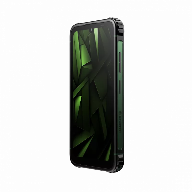 Hammer Ranger 4G smartphone, IPS de 6,1 polegadas 720x1560, 6 GB de RAM, 256 GB, Android 15, Dual SIM, verde