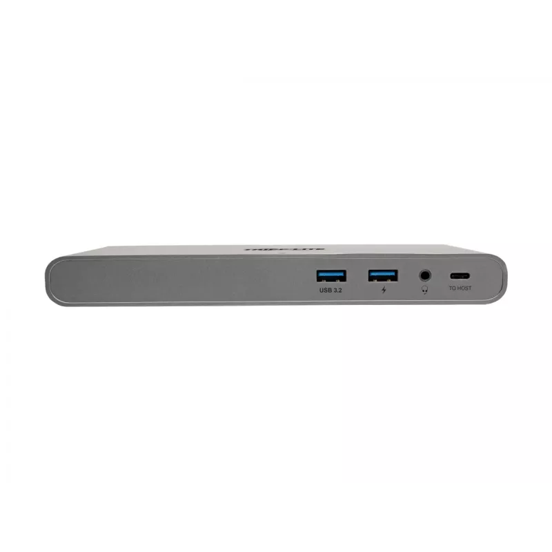 Eaton Tripp Lite Dock USB-C, Triple Display - 4K HDMI/DisplayPort, VGA, USB 3.2 Gen 1, Hub USB-A/USB-C, GbE, carregamento PD 100W, Cabos de alimentação internacionais - Docking station - USB-C