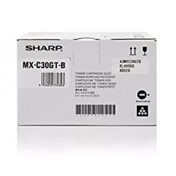Cartucho de toner Sharp MX-C30GTB 3000 páginas preto