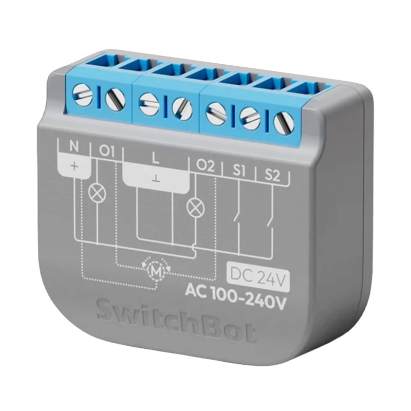 Interruptor de relé SwitchBot 2PM dois canais W5502320 – relé de dois canais para controlo inteligente