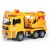 Camião grua BRUDER MAN BR-02754, construção em ABS, amarelo, para crianças a partir dos 4 anos (sem módulo de luz e som)