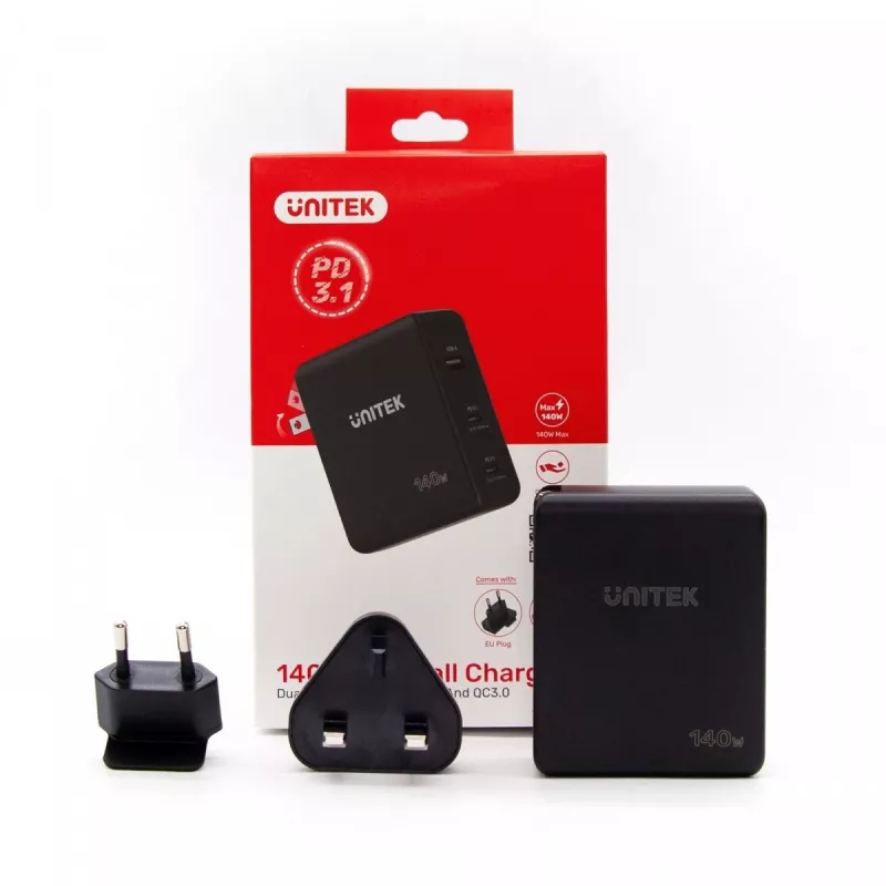 UNITEK P1115A carregador para dispositivos móveis preto