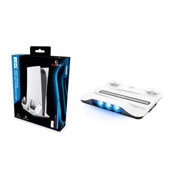 EgoGear SCC5-P5-WH, sistema de carregamento, PlayStation 5, branco, com fios, 258 mm, 53 mm