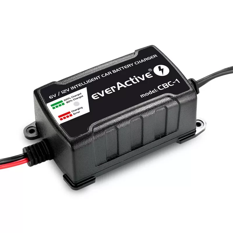 Carregador de bateria de automóvel everActive CBC1 6V/12V