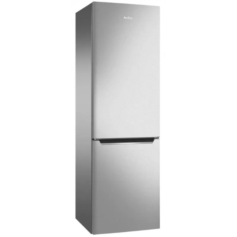 Combinado frigorífico-congelador AMICA FK 2995.2FTX(E) 299L — Inox, congelador em baixo, No Frost, 181 cm