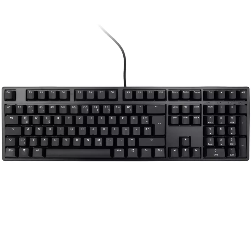 Teclado Ducky Origin Phantom preto universal USB QWERTZ alemão