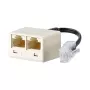METZ CONNECT UAE - adaptador de rede - RJ-45 (F) para RJ-45 (M) - 10 cm - branco pérola (130607440101-E)