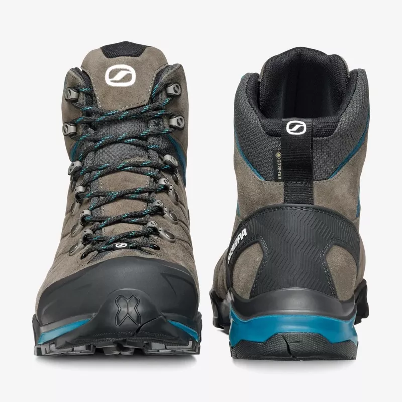 Scarpa ZG Trek GTX botas de caminhada, Titanium/Lake Blue, tamanho 45,5