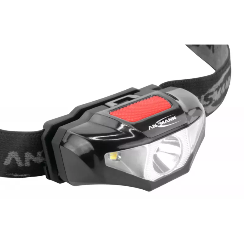 Ansmann HD70B - lanterna de cabeça - preto - acrilonitrilo-butadieno-estireno (ABS) - plástico - IP44 - LED - 1 lanterna