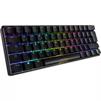 SKILLER SGK50 S4, teclado gaming preto, layout PT, Kailh Red