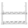 Organizador de cabos para secretária MACLEAN MC-104 W, bandeja de aço de 2 níveis, branco, carga máx. 5 kg, para espessuras de secretária 0,5–5 cm