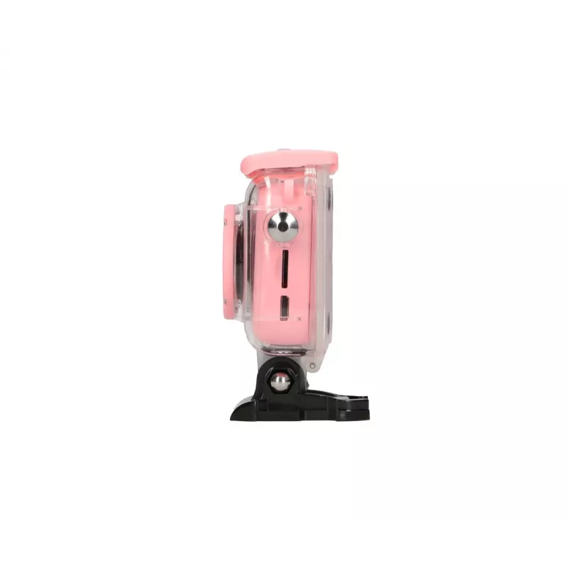 Câmara de ação desportiva digital para crianças Extralink H18 rosa – IP68, 1080p, ecrã de 2 polegadas
