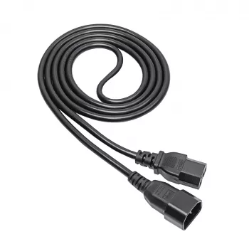 Cabo de alimentação para servidor Akyga AK-UP-06 IEC C14 para C15, 1,8 m, preto