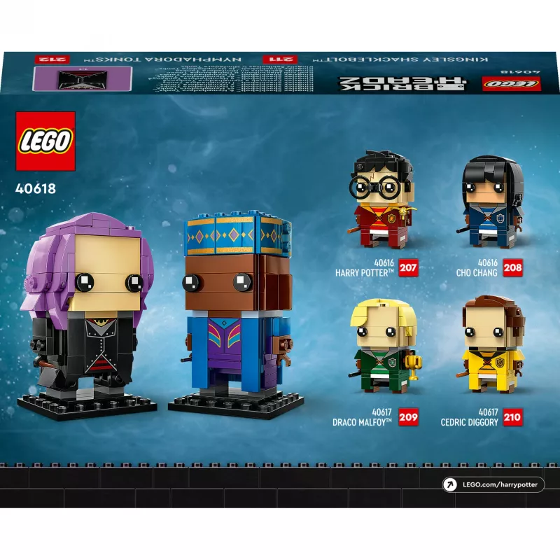 Lego Brickheadz Harry Potter 40618 Kingsley Shacklebolt e Nymphadora Tonks