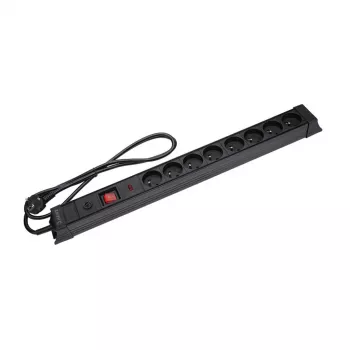 Extensão com proteção contra sobretensão Hawk HWPS801BK 1,5 m cabo de alimentação, modelo HWPS801BK
