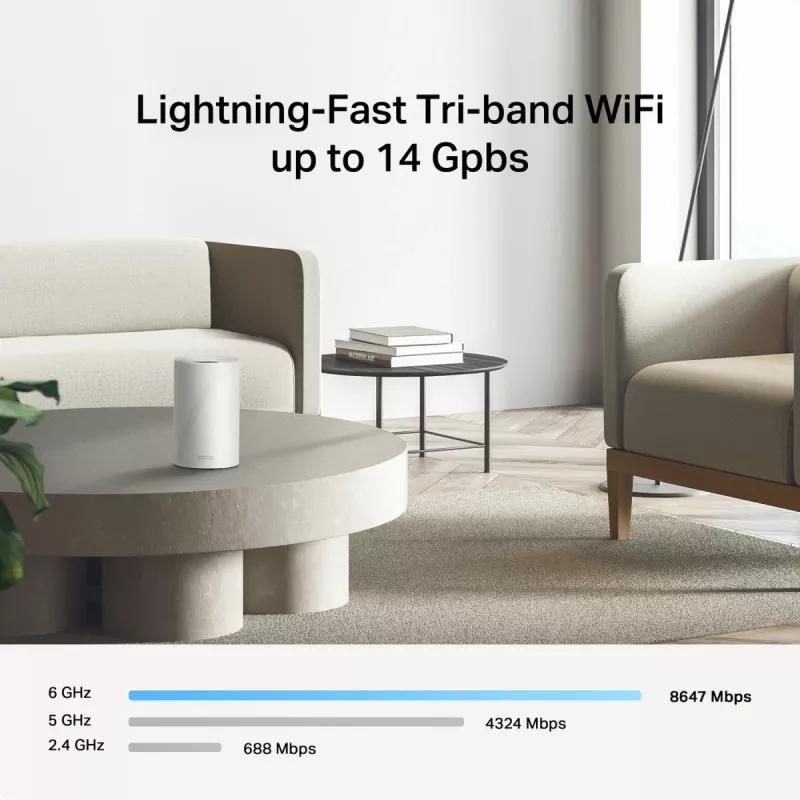 TP-LINK Deco BE68 (pack de 3) Sistema Mesh Wi-Fi 7