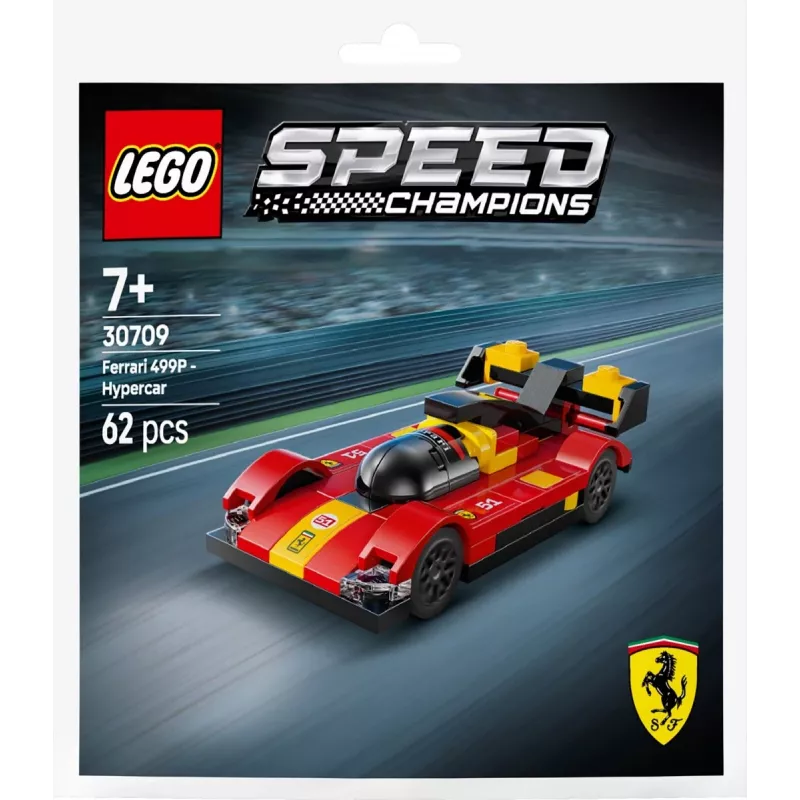 Brinquedo de construção LEGO Speed Champions Ferrari 499P Supersportwagen Polybag 30709