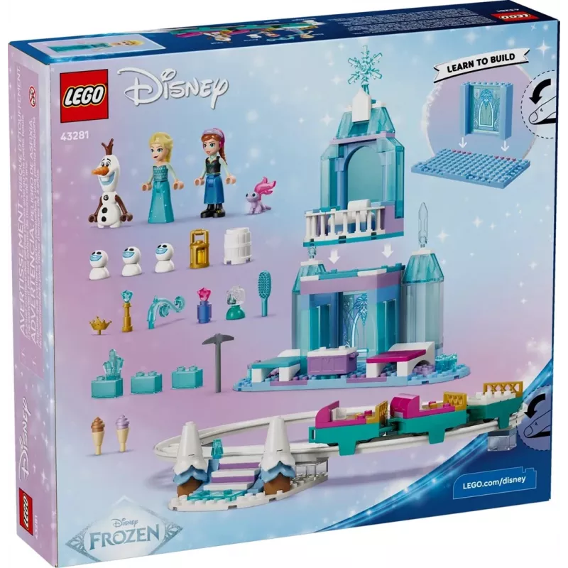 LEGO DISNEY 43281 O Castelo de Gelo de Elsa e Aventura de Trenó na Neve